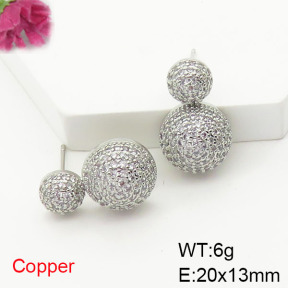Fashion Copper Earrings  F6E404837bbov-L017