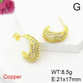 Fashion Copper Earrings  F6E404842bbov-L017