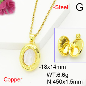 Fashion Copper Necklace  F6N200410bhva-L017