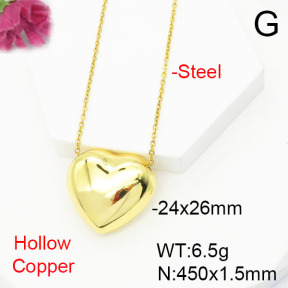 Fashion Copper Necklace  F6N200411ablb-L017