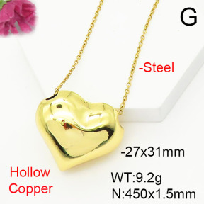 Fashion Copper Necklace  F6N200413ablb-L017