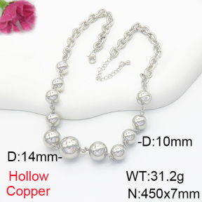 Fashion Copper Necklace  F6N200420bhva-L017