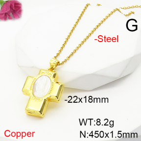 Fashion Copper Necklace  F6N300926bbov-L017