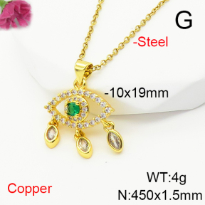 Fashion Copper Necklace  F6N407238ablb-L017