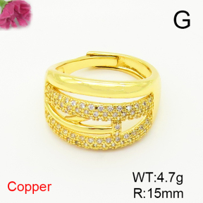 Fashion Copper Ring  F6R401508ablb-L017