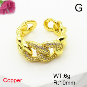 Fashion Copper Ring  F6R401521vbmb-L017