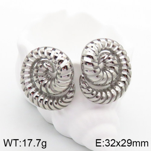 Stainless Steel Earrings  Handmade Polished  5E2003312bhva-066