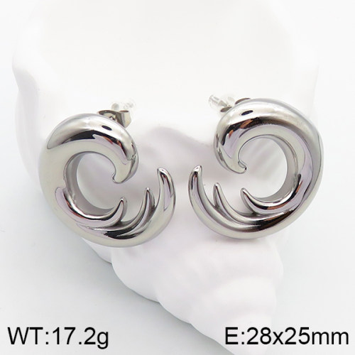 Stainless Steel Earrings  Handmade Polished  5E2003334bhva-066