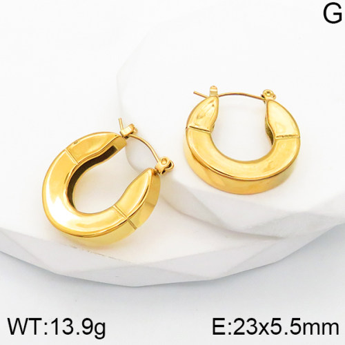 Stainless Steel Earrings  Handmade Polished  5E2003345bhia-066