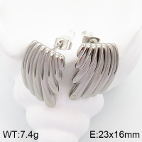 Stainless Steel Earrings  Handmade Polished  5E2003372vbpb-066