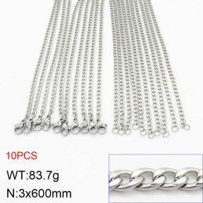Stainless Steel Necklace  2N2003570aivb-419