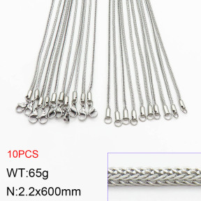Stainless Steel Necklace  2N2003586bjja-419