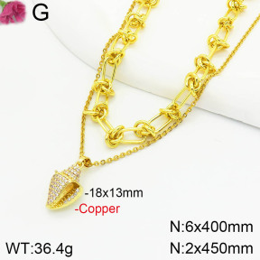 Fashion Copper Necklace  F2N400757vhov-J119
