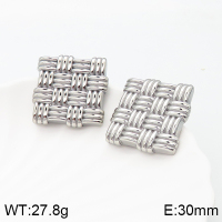 Stainless Steel Earrings  Handmade Polished  5E2003419bhva-066
