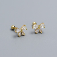 925 Silver Earrings  WT:1.28g  7.2mm  JE5904vhom-Y05  YHE0596