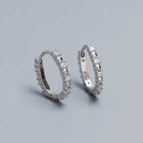 925 Silver Earrings  WT:1.95g  14.8mm  JE5913aiko-Y05  YHE0600