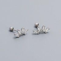 925 Silver Earrings  WT:1.19g  12mm  JE5915vhoo-Y05  YHE0595