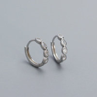 925 Silver Earrings  WT:1.44g  14mm  JE5917vhpo-Y05  YHE0605