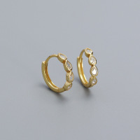 925 Silver Earrings  WT:1.44g  14mm  JE5918vhpo-Y05  YHE0605