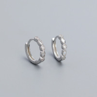 925 Silver Earrings  WT:1.34g  11.5mm  JE5919vhoo-Y05  YHE0604
