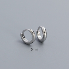 925 Silver Earrings  WT:0.6g  5mm  JE5921bhia-Y05  YHE0584