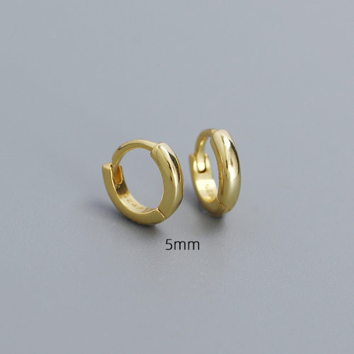 925 Silver Earrings  WT:0.6g  5mm  JE5922bhia-Y05  YHE0584