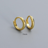 925 Silver Earrings  WT:0.96g  7mm  JE5926bhki-Y05  YHE0584