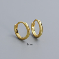 925 Silver Earrings  WT:1.14g  8mm  JE5928vhlo-Y05  YHE0584