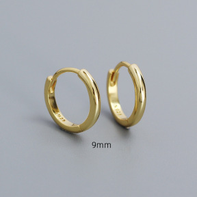 925 Silver Earrings  WT:1.3g  9mm  JE5930vhnk-Y05  YHE0584