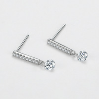 925 Silver Earrings  WT:1.14g  18*2mm  JE5958vhpm-Y11  ED3218
