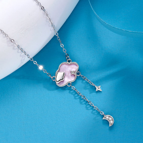925 Silver Necklace  WT:1.94g  N:400+50mm
P:13.3*9.7mm  JN6008ajhh-Y11  NB1002491