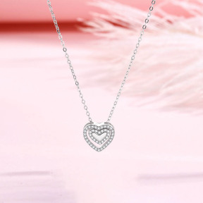 925 Silver Necklace  WT:2.4g  N:400+50mm
P:13mm  JN6015ajij-Y11  NB1002505