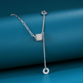 925 Silver Necklace  WT:3g  N:400+50mm
P:6mm  JN6033ajll-Y11  NB1002388