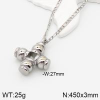 Stainless Steel Necklace  Handmade Polished  5N2001058bbov-066