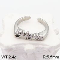 Stainless Steel Ring  Czech Stones,Handmade Polished  5R4002932vbpb-066