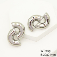 Stainless Steel Earrings  Handmade Polished  GEE001272bhva-066