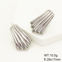 Stainless Steel Earrings  Handmade Polished  GEE001275vbpb-066