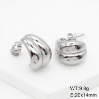 Stainless Steel Earrings  Handmade Polished  GEE001294vbpb-066