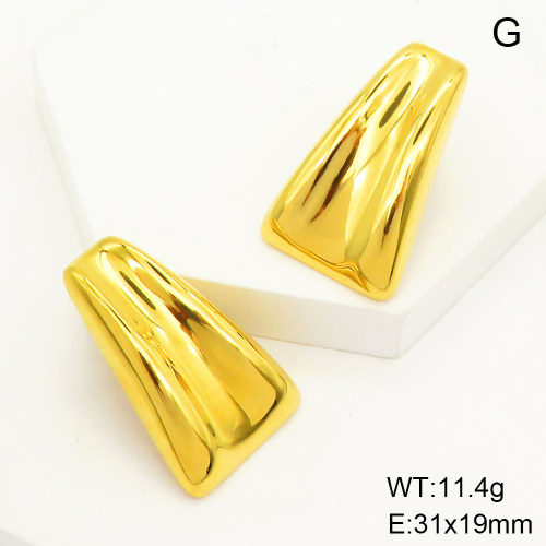 Stainless Steel Earrings  Handmade Polished  GEE001306vhha-066