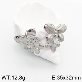 Stainless Steel Earrings  Handmade Polished  5E2003298bhva-066