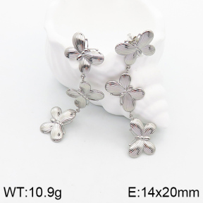 Stainless Steel Earrings  Handmade Polished  5E2003300bhva-066