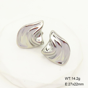 Stainless Steel Earrings  Handmade Polished  6E2006378vbpb-066