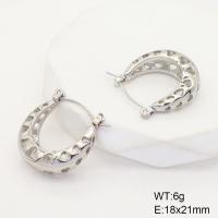 GEE001367bhva-066  Stainless Steel Earrings  Handmade Polished