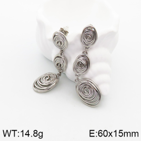 5E2003352bhia-066  Stainless Steel Earrings  Handmade Polished