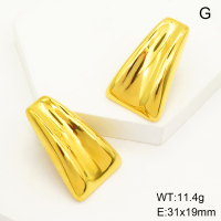 GEE001306vhha-066  Stainless Steel Earrings  Handmade Polished