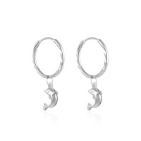 JE5922aini-Y22  925 Silver Earrings  16*1.7mm
P:7.2*13mm  FHXBR003675