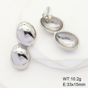 6E2006474bhva-066  Stainless Steel Earrings  Handmade Polished
