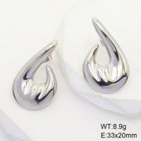 6E2006497bhva-066  Stainless Steel Earrings  Handmade Polished
