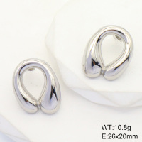 6E2006505vbpb-066  Stainless Steel Earrings  Handmade Polished