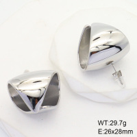 6E2006527bhva-066  Stainless Steel Earrings  Handmade Polished